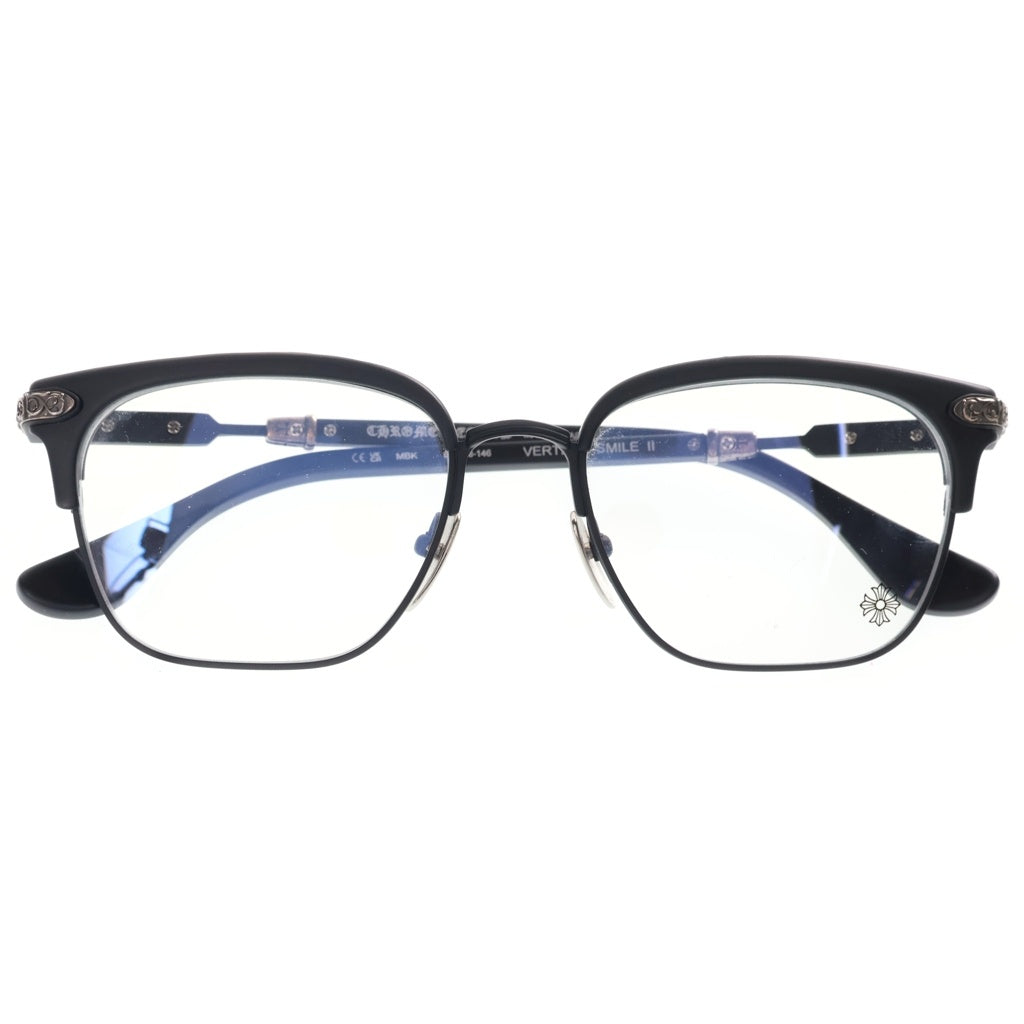 CHROME HEARTS(クロムハーツ) VERTICAL SMILE 2 サイドエタニティヴァイン メガネ ブラック