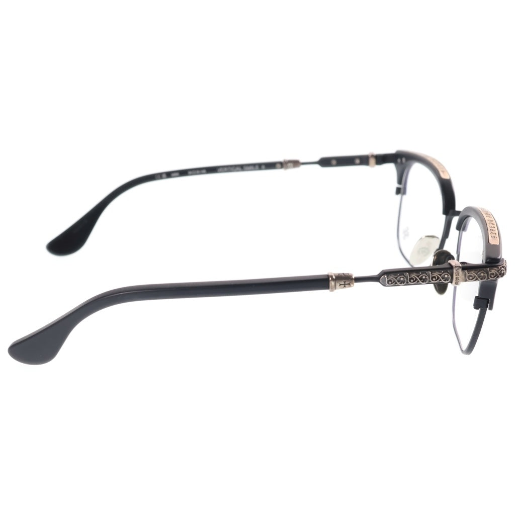 CHROME HEARTS(クロムハーツ) VERTICAL SMILE 2 サイドエタニティヴァイン メガネ ブラック