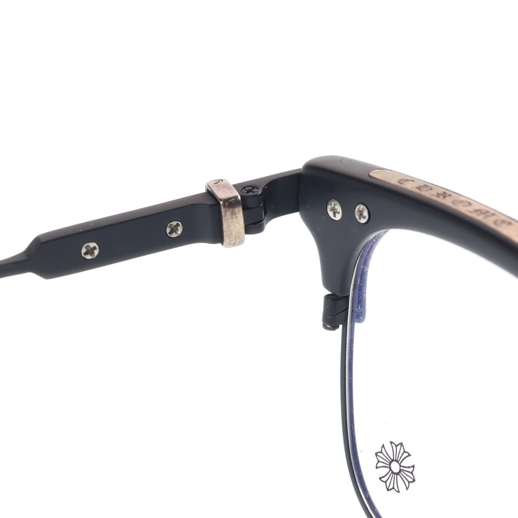 CHROME HEARTS(クロムハーツ) VERTICAL SMILE 2 サイドエタニティヴァイン メガネ ブラック