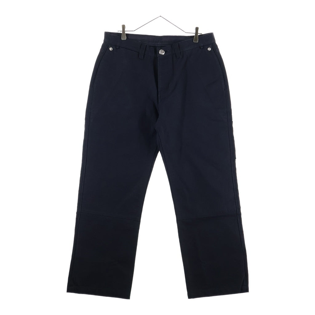 CHROME HEARTS(クロムハーツ) Cemetery Cross Leather Patch Cotton Cargo Pants セメタリークロス レザーパッチ コットンカーゴパンツ ブラック
