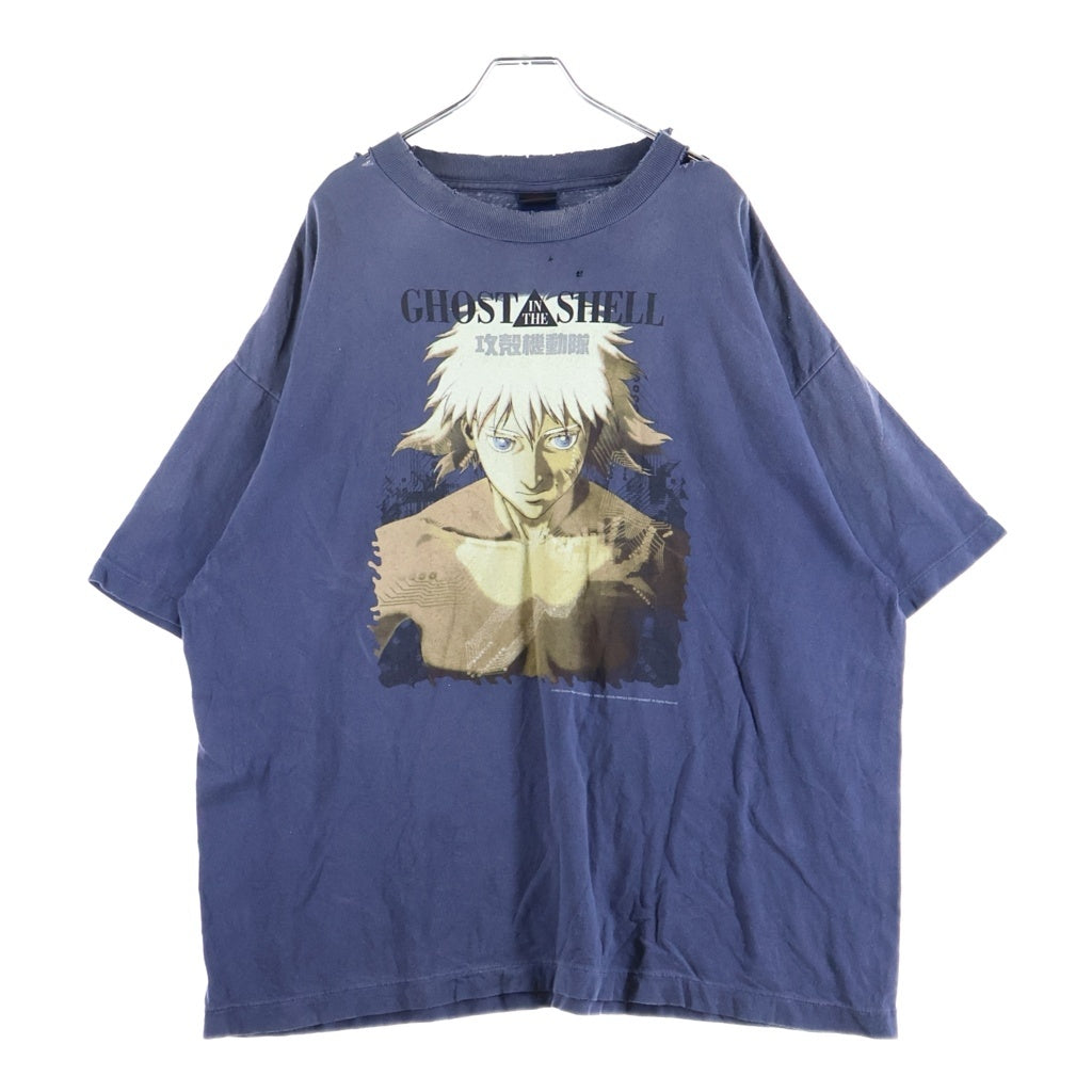 SAINT MICHAEL(セントマイケル) 25SS ×攻殻機動隊 GS_SS_TEE こうかくきどうたい フロントプリント クルーネック半袖カットソーTシャツ ネイビー SM-HR8-0000-C07