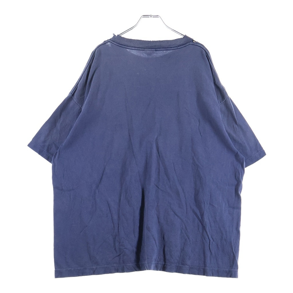 SAINT MICHAEL(セントマイケル) 25SS ×攻殻機動隊 GS_SS_TEE こうかくきどうたい フロントプリント クルーネック半袖カットソーTシャツ ネイビー SM-HR8-0000-C07