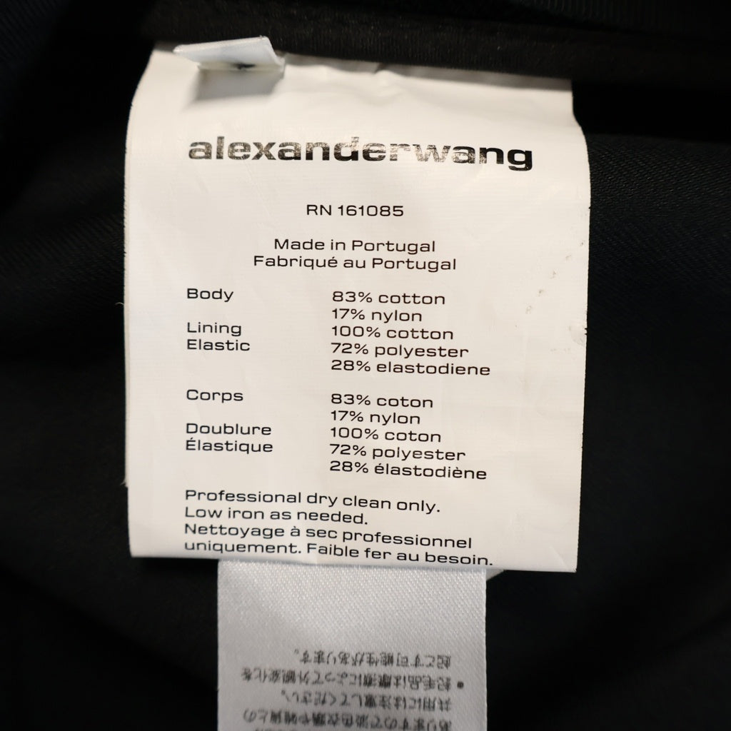 ALEXANDER WANG(アレキサンダーワン) Safari Shorts ウエストロゴ ショーツ ハーフパンツ ブラック レディース 1WC1224450