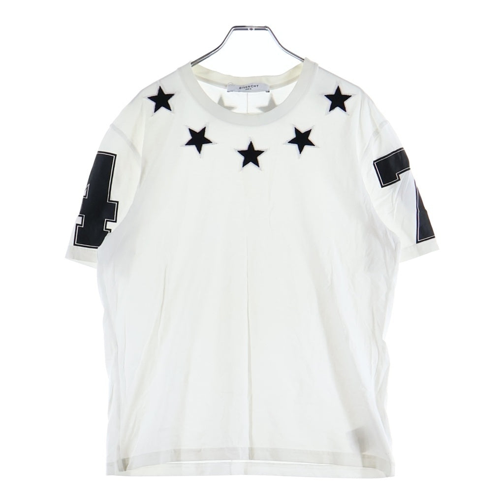 GIVENCHY(ジバンシィ) 16SS リカルド期 star polo スターパッチ カノコポロシャツ 半袖シャツ ホワイト/ブラック 16S 7200 651