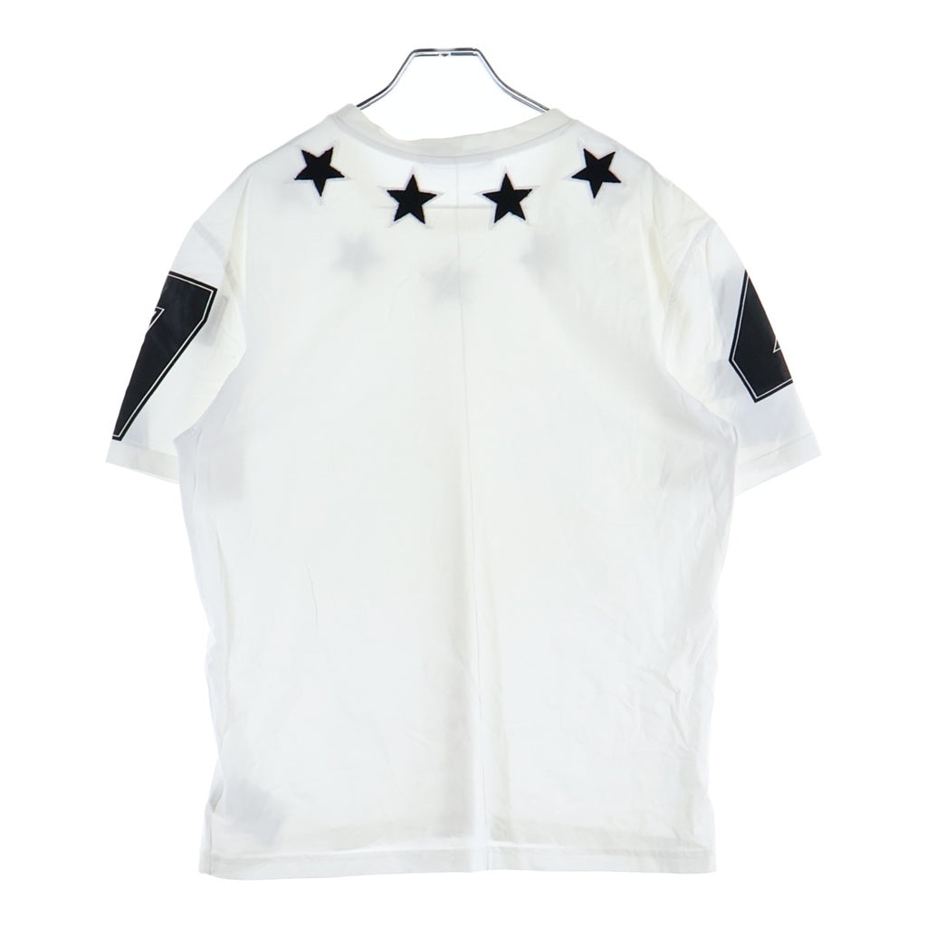 GIVENCHY(ジバンシィ) 16SS リカルド期 star polo スターパッチ カノコポロシャツ 半袖シャツ ホワイト/ブラック 16S 7200 651