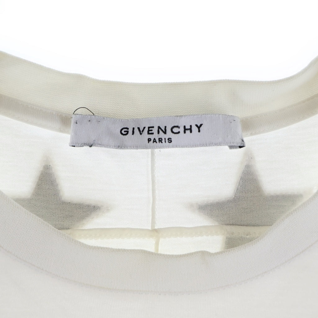 GIVENCHY(ジバンシィ) 16SS リカルド期 star polo スターパッチ カノコポロシャツ 半袖シャツ ホワイト/ブラック 16S 7200 651