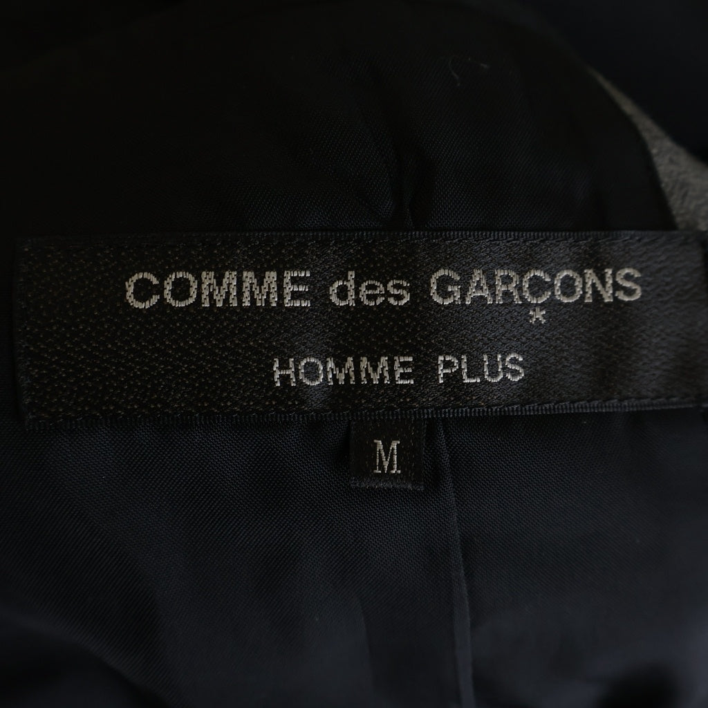 COMME des GARCONS(コムデギャルソン) フロント切替 ストライプテーラードジャケット シングルジャケット グレー/パープル PDーJ028