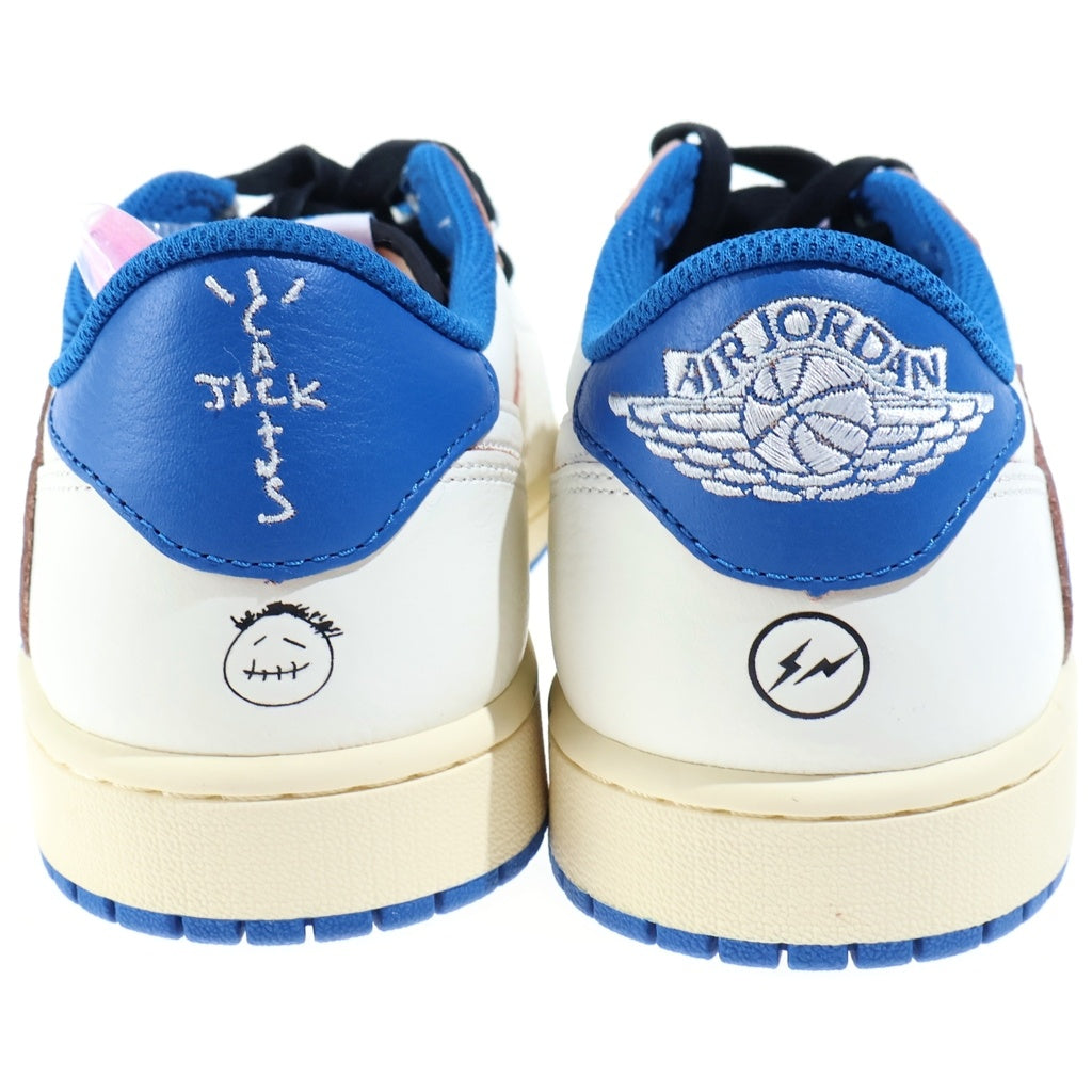 NIKE(ナイキ) ×TRAVISSCCOT FRAGMENTDESIGN AIR JORDAN1 LOW OG トラヴィススコット フラグメントデザイン エアジョーダン1 レザーローカットスニーカー US10/28cm DM7866-104