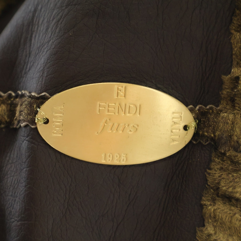 FENDI(フェンディ) 24k ペルシャラムファーコート ブラウン