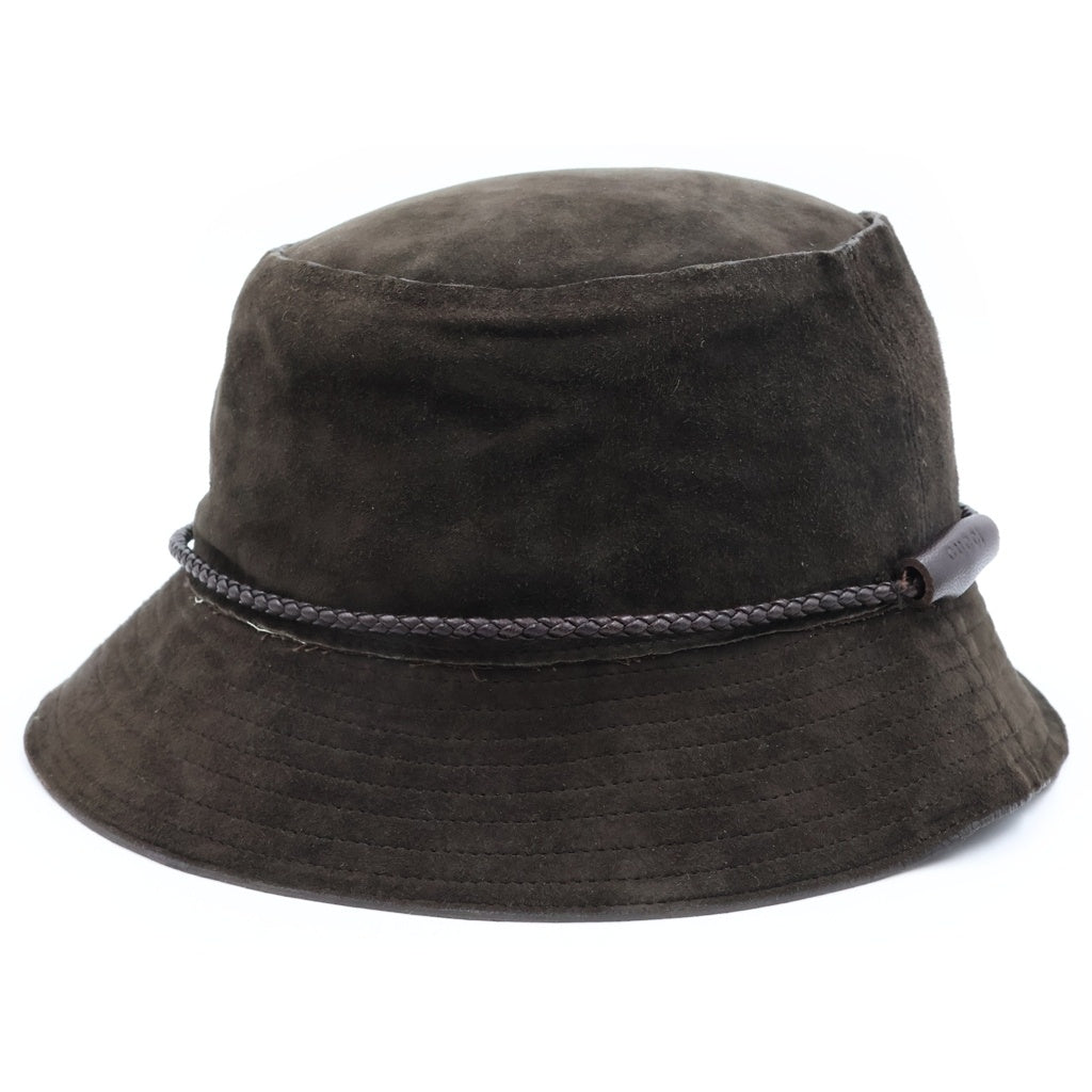 GUCCI(グッチ) スエード バケットハット 帽子 ブラウン 109159 XC019