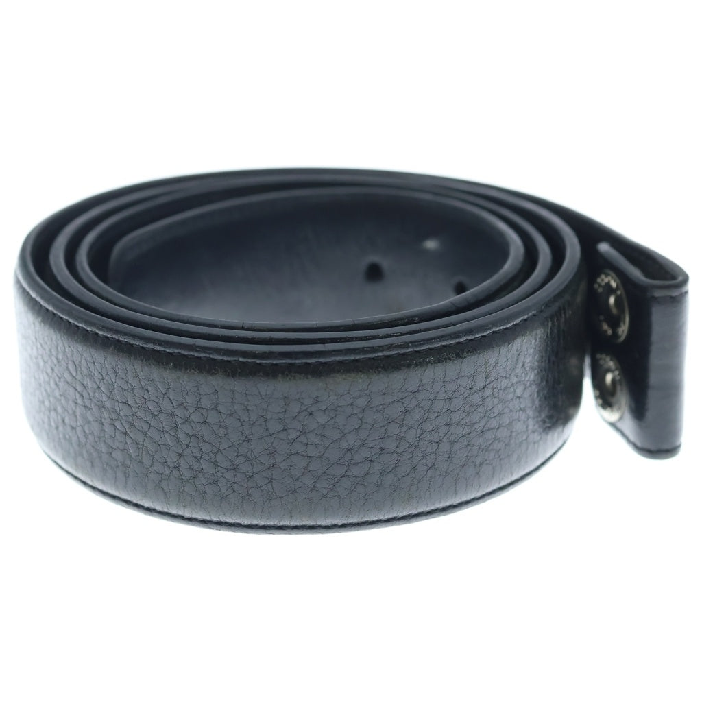 CHROME HEARTS(クロムハーツ) 1.5 STRAP 1.5インチ ホースシューリベッツ レザーベルトストラップ ブラック