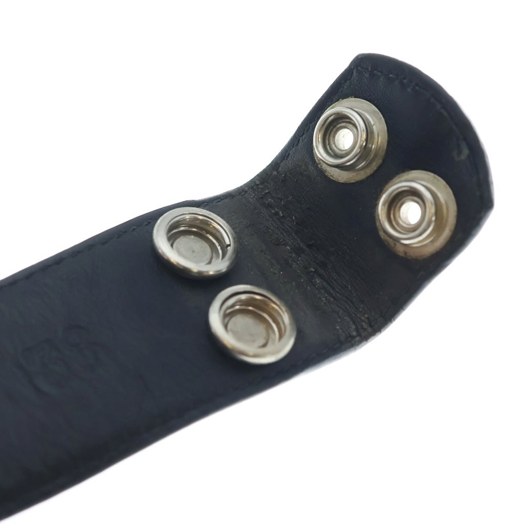 CHROME HEARTS(クロムハーツ) 1.5 STRAP 1.5インチ ホースシューリベッツ レザーベルトストラップ ブラック