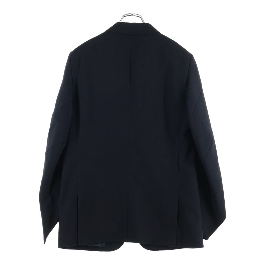 COMME des GARCONS HOMME DEUX(コムデギャルソン オムドゥ) 24AW ウール 捻れ変形 テーラードジャケット ブラック