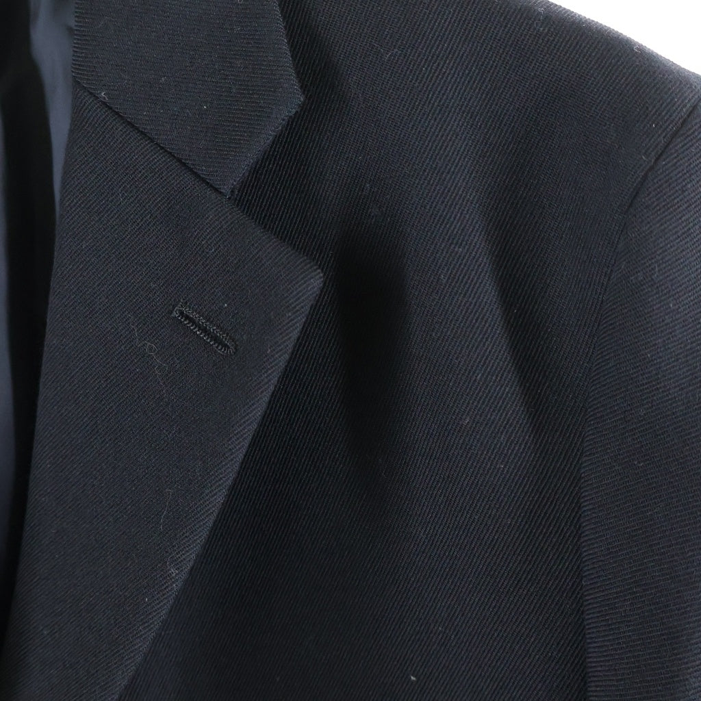 COMME des GARCONS HOMME DEUX(コムデギャルソン オムドゥ) 24AW ウール 捻れ変形 テーラードジャケット ブラック
