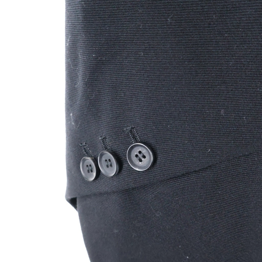 COMME des GARCONS HOMME DEUX(コムデギャルソン オムドゥ) 24AW ウール 捻れ変形 テーラードジャケット ブラック