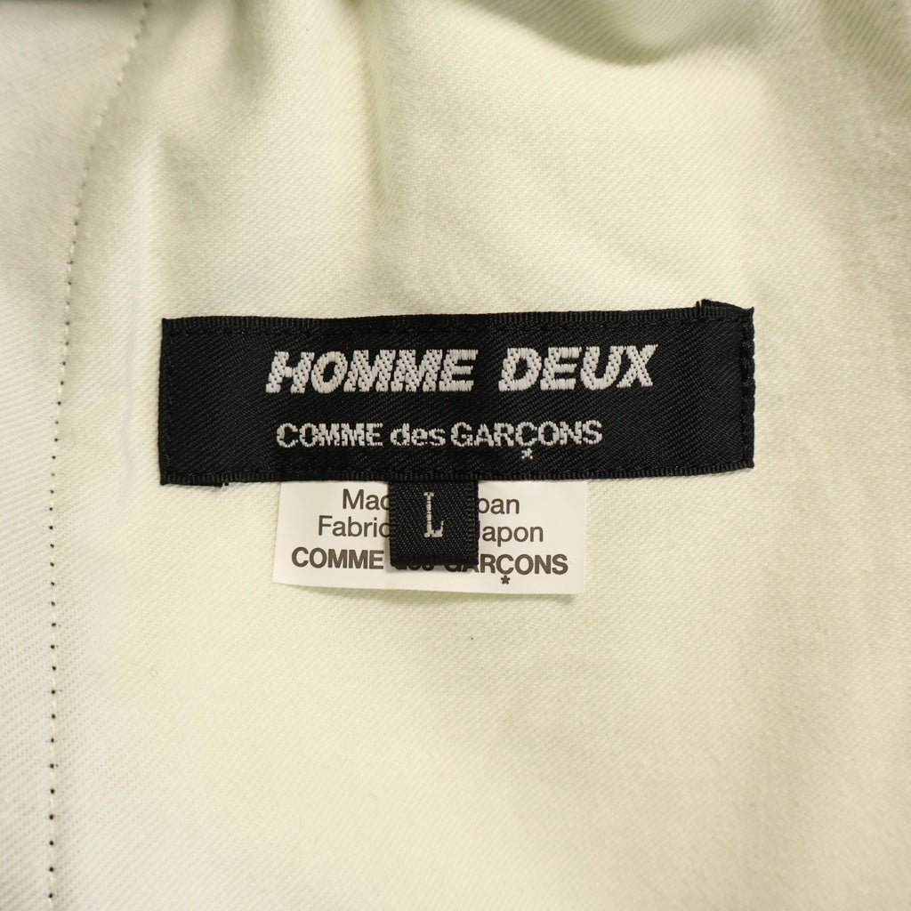 COMME des GARCONS HOMME DEUX(コムデギャルソン オムドゥ) ウールスラックスパンツ ストレートパンツ ブラック