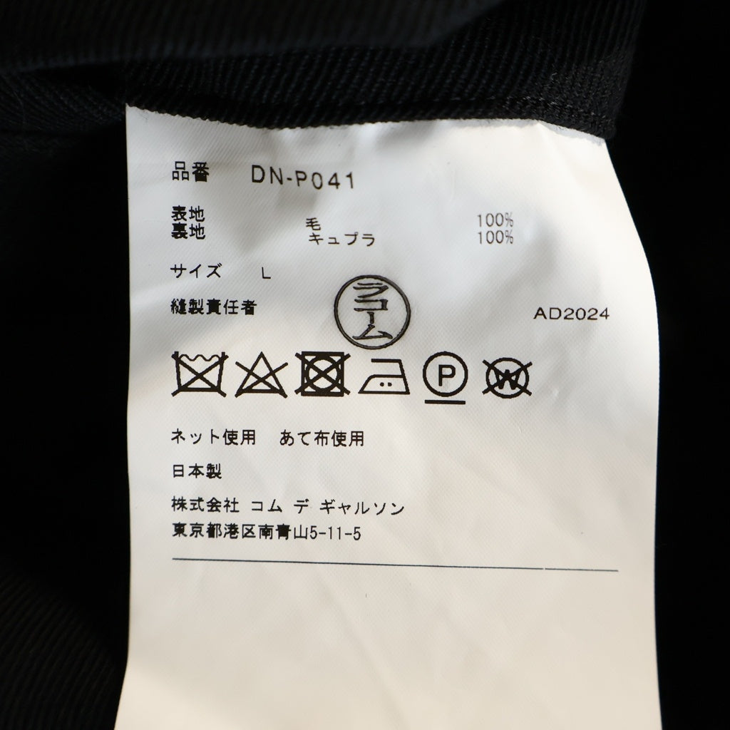 COMME des GARCONS HOMME DEUX(コムデギャルソン オムドゥ) ウールスラックスパンツ ストレートパンツ ブラック