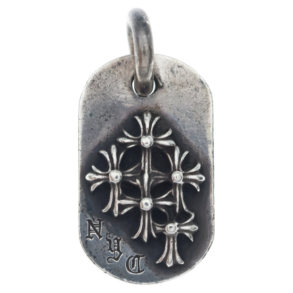 CHROME HEARTS(クロムハーツ) RAISED DOGTAG レイズドドッグタグ チャーム シルバー