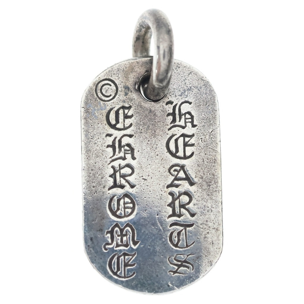 CHROME HEARTS(クロムハーツ) RAISED DOGTAG レイズドドッグタグ チャーム シルバー