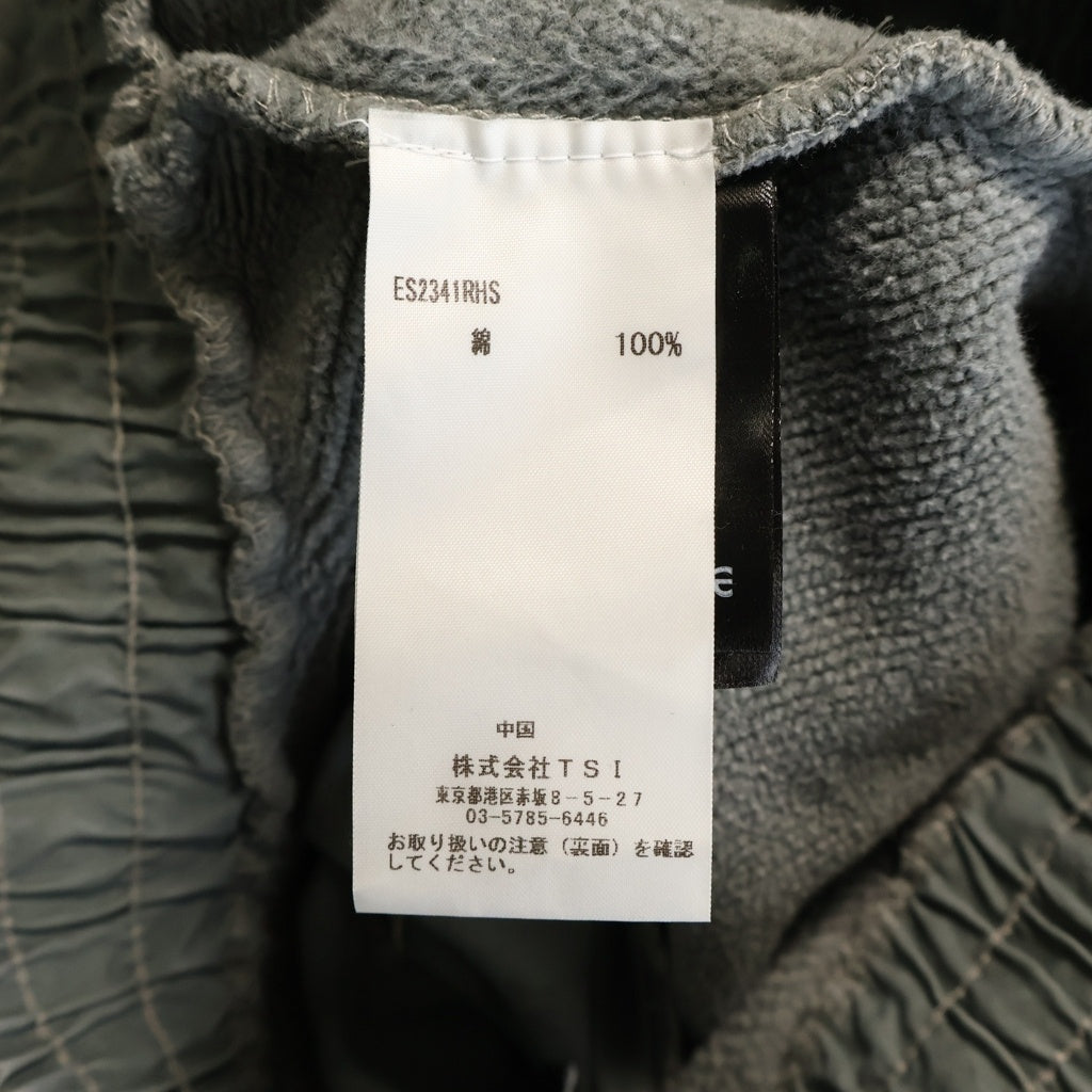 entire studios(エンタイア スタジオ) UTILITY CARGO SWEAT PANTS ユーティリティ カーゴスウェットパンツ グレー ES2341