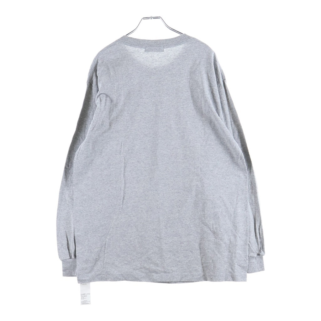 F-LAGSTUF-F(フラグスタフ) ×攻殻機動隊 KUSANAGI L/S TEE こうかくきどうたい 草薙プリント クルーネック長袖カットソーTシャツ グレー FS1604