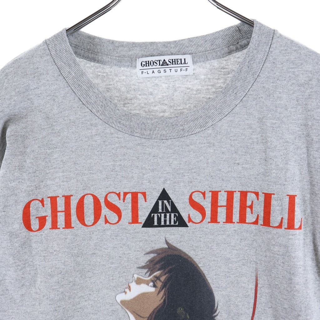 F-LAGSTUF-F(フラグスタフ) ×攻殻機動隊 KUSANAGI L/S TEE こうかくきどうたい 草薙プリント クルーネック長袖カットソーTシャツ グレー FS1604