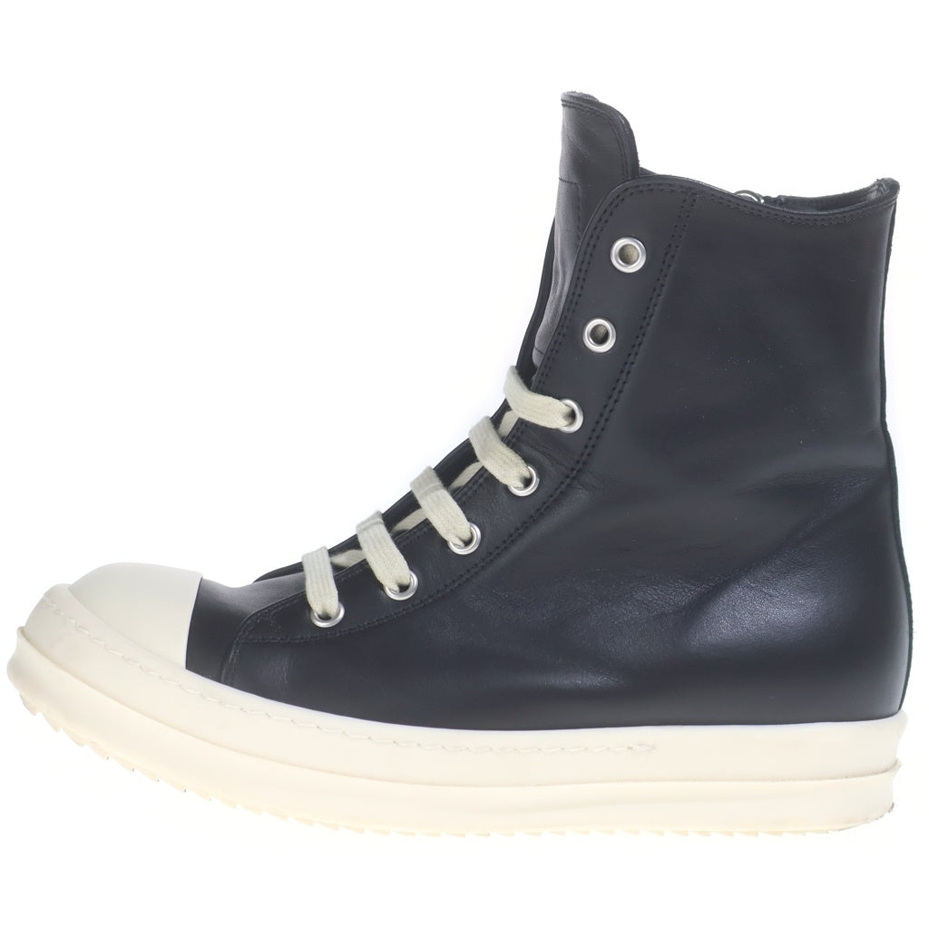 Rick Owens(リックオウエンス) 26SS SNEAKERS レースアップ カウレザースニーカーズ ブラック レディース RP01F6890-LCO