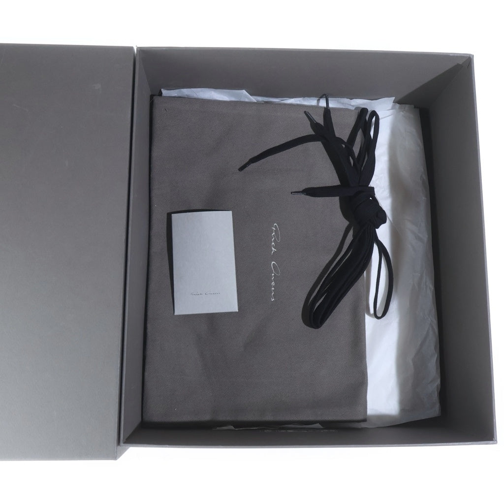 Rick Owens(リックオウエンス) 26SS SNEAKERS レースアップ カウレザースニーカーズ ブラック レディース RP01F6890-LCO