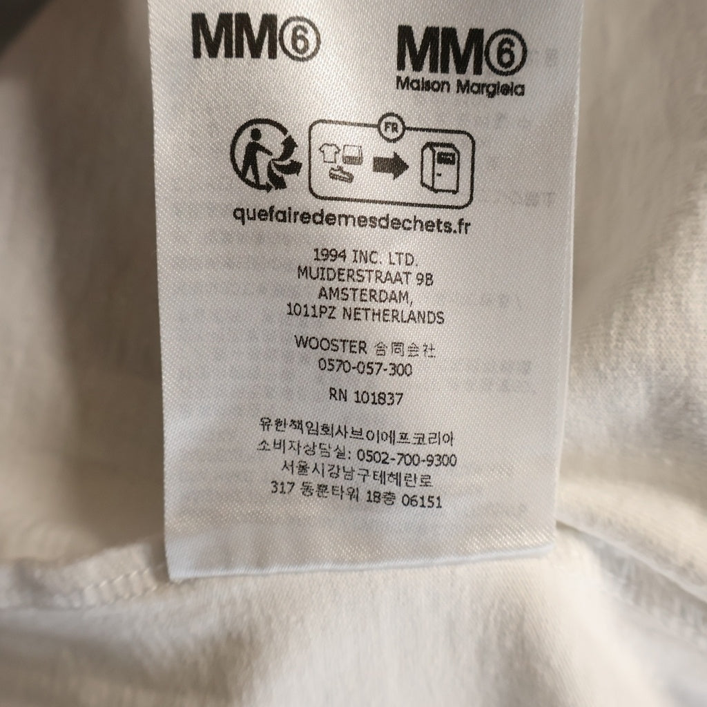 SUPREME(シュプリーム) 24SS ×MM6 Maison Margiela Box Logo Tee エムエムシックスメゾンマルジェラ ボックスロゴクルーネック半袖カットソーTシャツ ホワイト