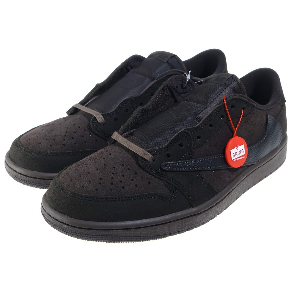 NIKE(ナイキ) ×TRAVIS SCOTT AIR JORDAN LOW OG SP VELVET BROWN トラヴィススコット エアジョーダン 1 ベルベット ローカットスニーカー ブラウン US10/28cm DM7866-202