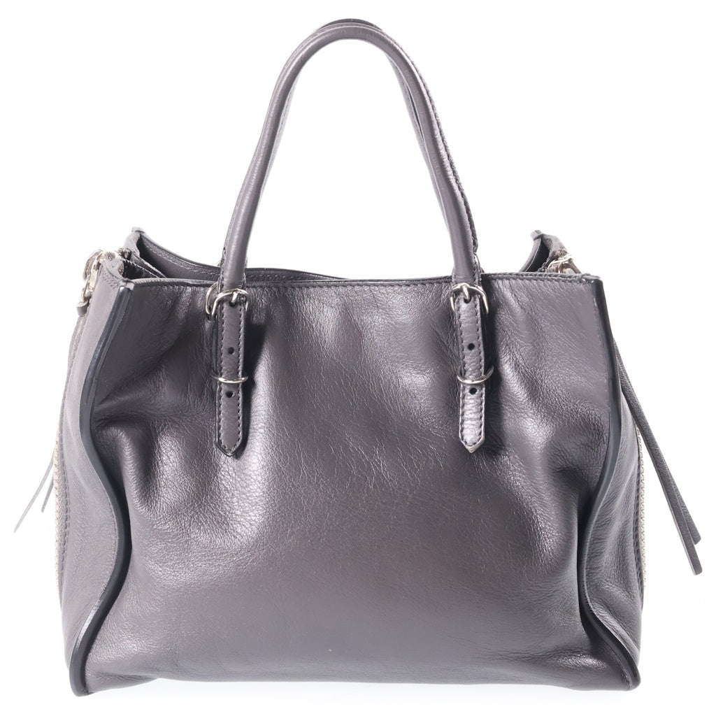 BALENCIAGA(バレンシアガ) ペーパーミニ ハンドバッグ シルバー金具 レディース グレー 357333