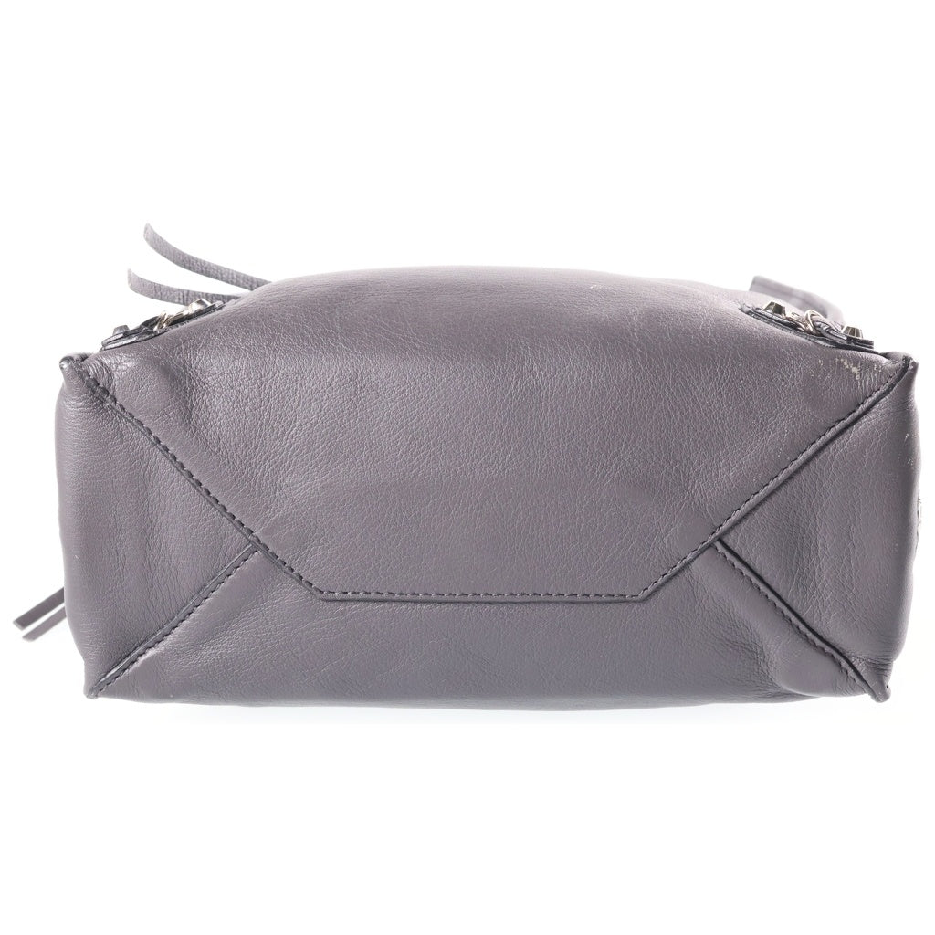 BALENCIAGA(バレンシアガ) ペーパーミニ ハンドバッグ シルバー金具 レディース グレー 357333