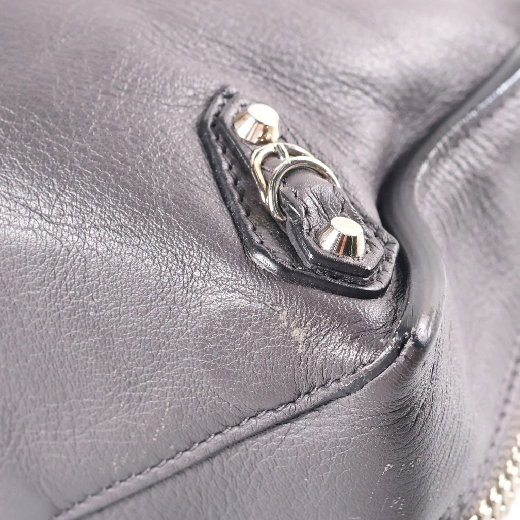 BALENCIAGA(バレンシアガ) ペーパーミニ ハンドバッグ シルバー金具 レディース グレー 357333