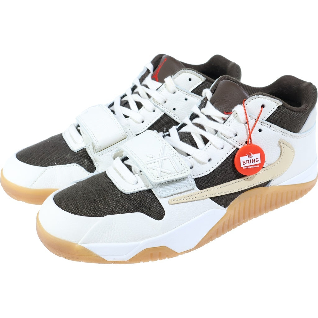 NIKE(ナイキ) ×TRAVIS SCOTT JORDAN JUMPMAN JACK トラヴィススコット ジョーダン ジャンプマン ローカットスニーカー ホワイト/ブラウン US12/30cm FZ8117-100