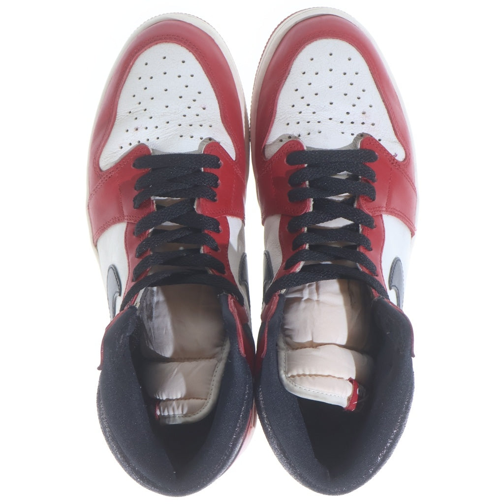 NIKE(ナイキ) AIR JORDAN1 HIGH OG LOST&FOUND CHICAGO エアジョーダン1 ロスト アンド ファウンド シカゴ ハイカットスニーカー レッド/ホワイト US12/30cm DZ5485-612