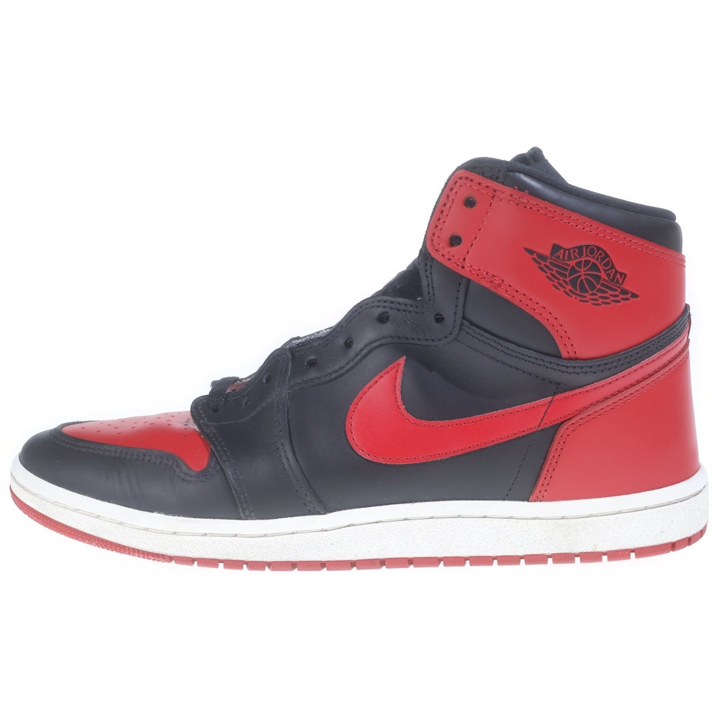 NIKE(ナイキ) AIR JORDAN HIGH 85 BRED 2025 エアジョーダン 1 ブレッド ハイカットスニーカー US12/30cm レッド/ブラック HV6674-067