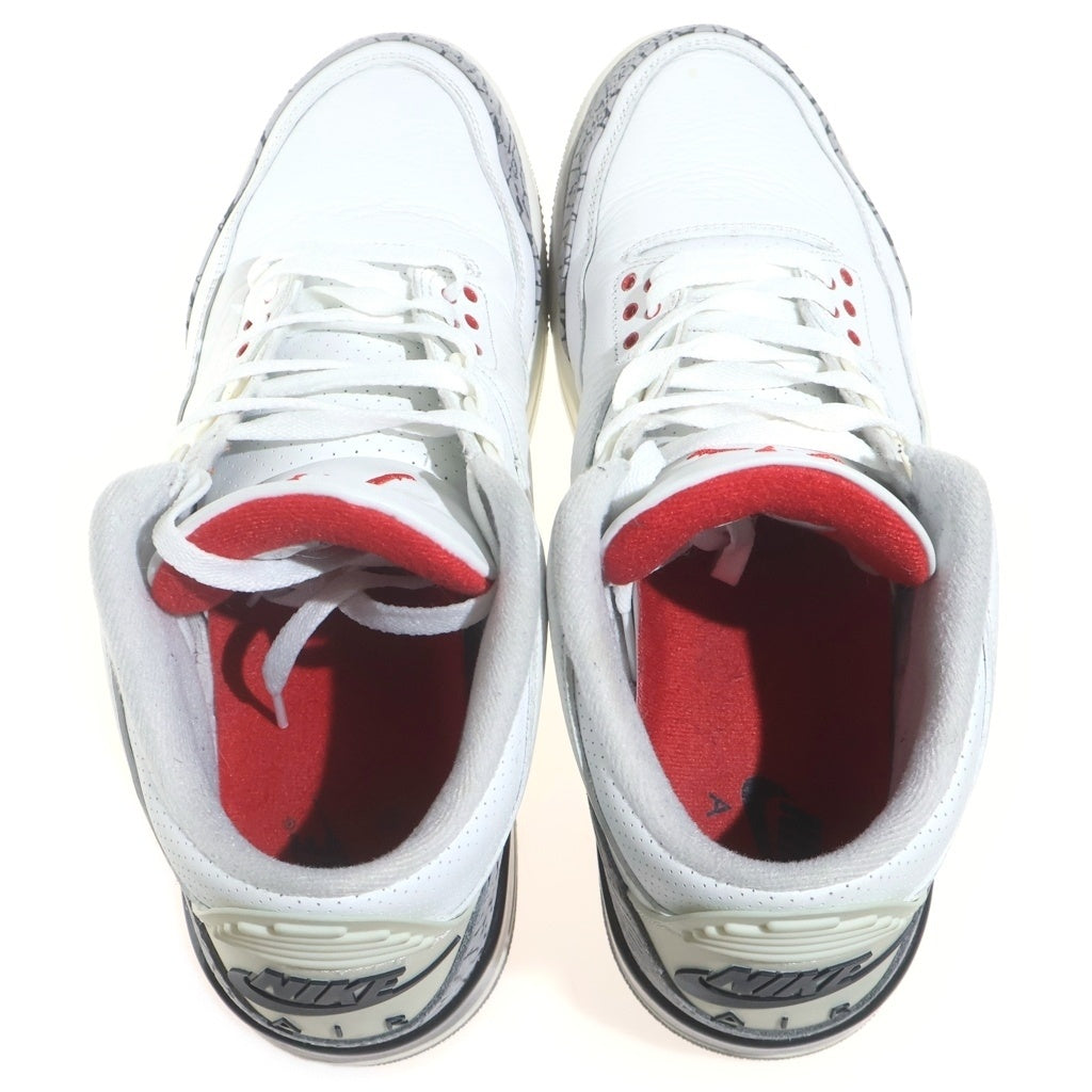 NIKE(ナイキ) AIR JORDAN3 RETRO WHITE CEMENT REIMAGINED エアジョーダン3 レトロ ホワイト セメント リイマジンド ハイカットスニーカー US12/30cm DN3707-100