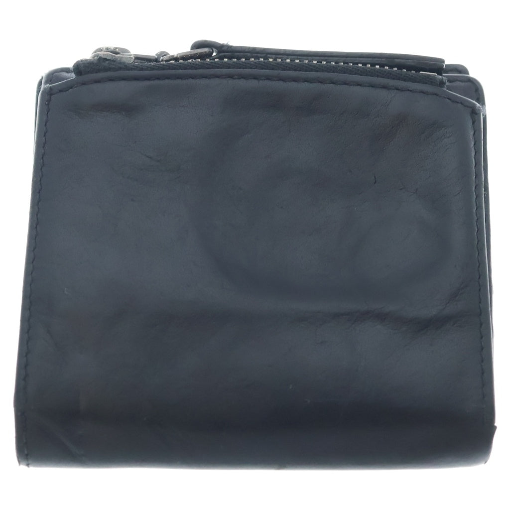 Maison Margiela(メゾンマルジェラ) Folded Leather Wallet 2つ折り財布 レザー ブラック ー
