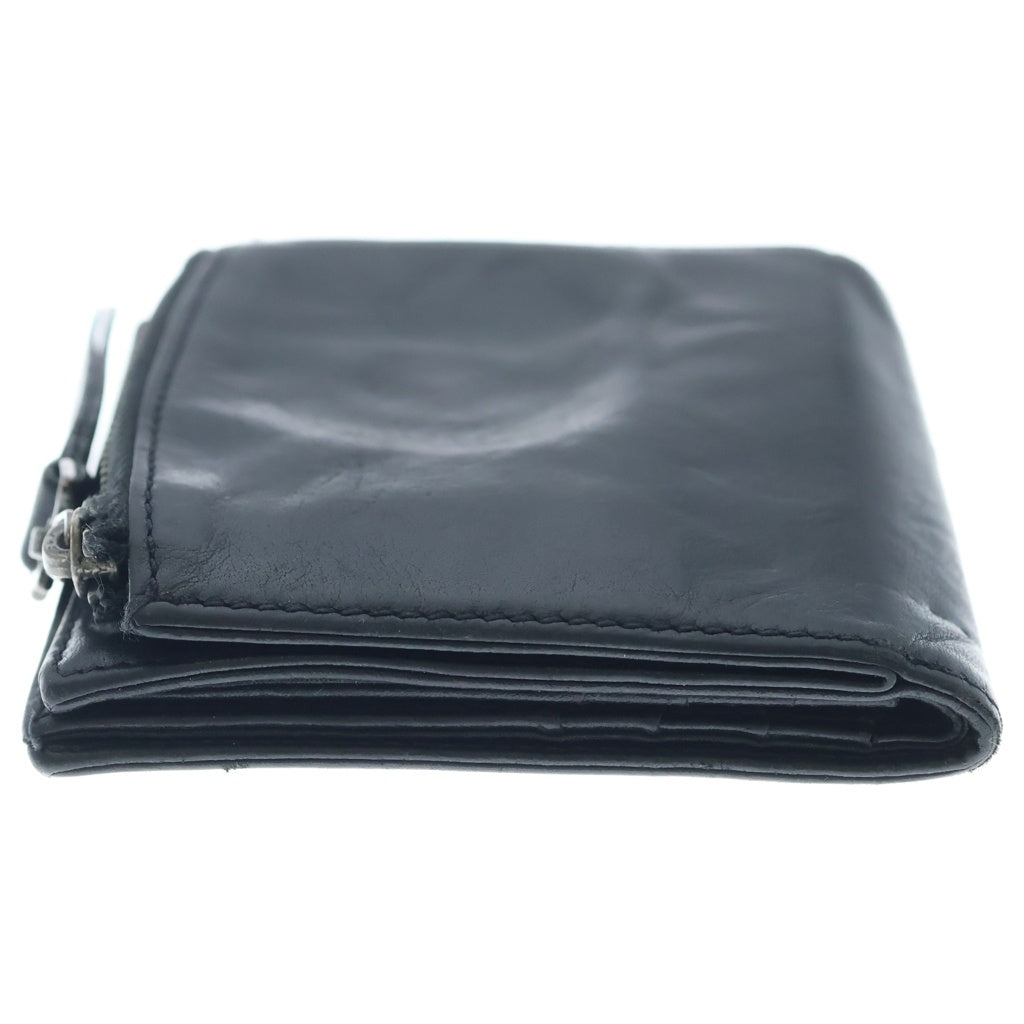 Maison Margiela(メゾンマルジェラ) Folded Leather Wallet 2つ折り財布 レザー ブラック ー