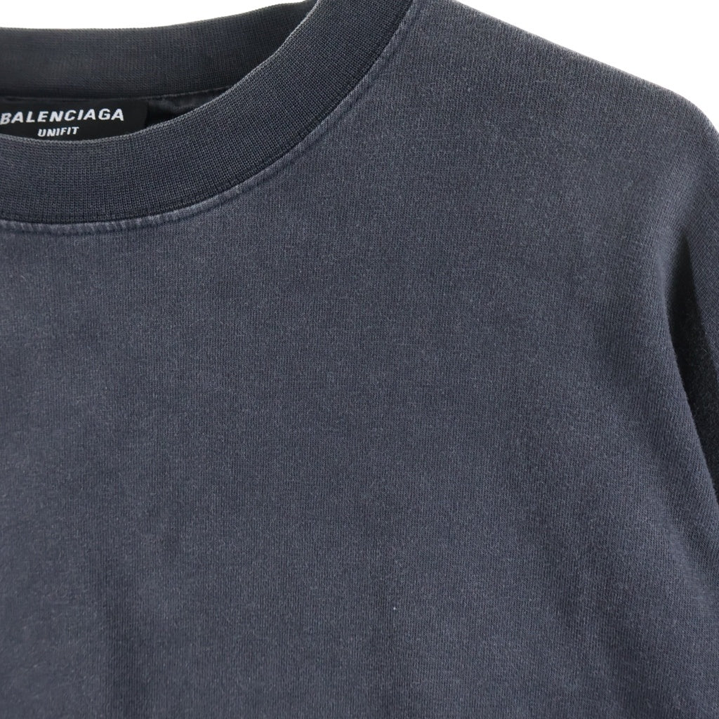 BALENCIAGA(バレンシアガ) 22SS OVERSIZED REPAIRED T-SHIRT 半袖Tシャツ カットソー ブラック 704056