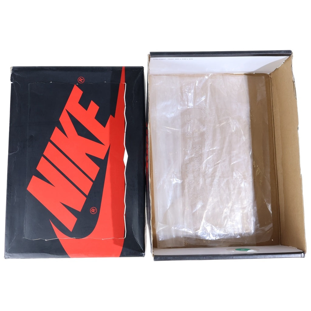 NIKE(ナイキ) OFF-WHITE AIR JORDAN 1 POWDER BLUE オフホワイト エアジョーダン1パウダーブルーハイカットスニーカー ホワイト/ブルー AQ0818-148 US8.5/26.5cm
