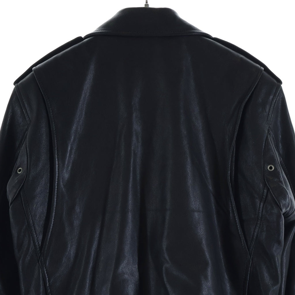 SAINT LAURENT PARIS(サンローランパリ) 14AW エディ期 L17 ラムスキン モーターサイクル ライダースジャケット ブラック 361694 Y5GC1