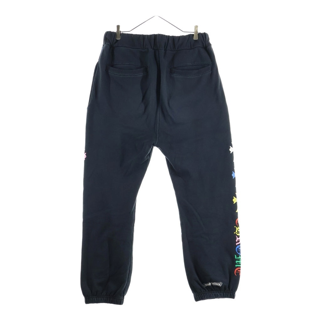 CHROME HEARTS(クロムハーツ) MLTCOL CEM CRS SWEAT PANTS マルチセメタリークロスプリントスウェットロングパンツ ブラック