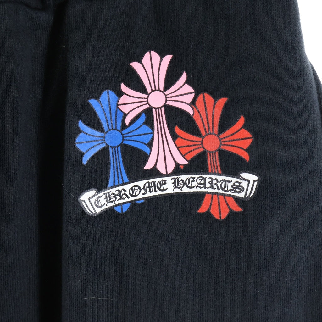 CHROME HEARTS(クロムハーツ) MLTCOL CEM CRS SWEAT PANTS マルチセメタリークロスプリントスウェットロングパンツ ブラック