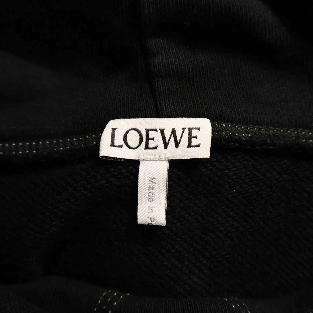 LOEWE(ロエベ) 25SS アナグラムロゴ オーバーサイズ コットンパーカー ブラック H526341XAL