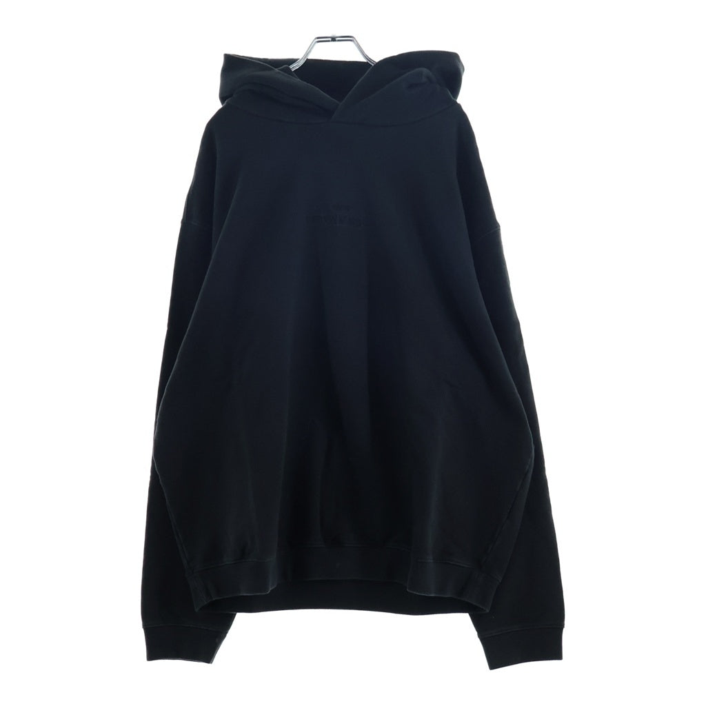 Maison Margiela(メゾンマルジェラ) 22SS リバースロゴ刺繍 プルオーバースウェットパーカー ブラック S50GU0191 S25550