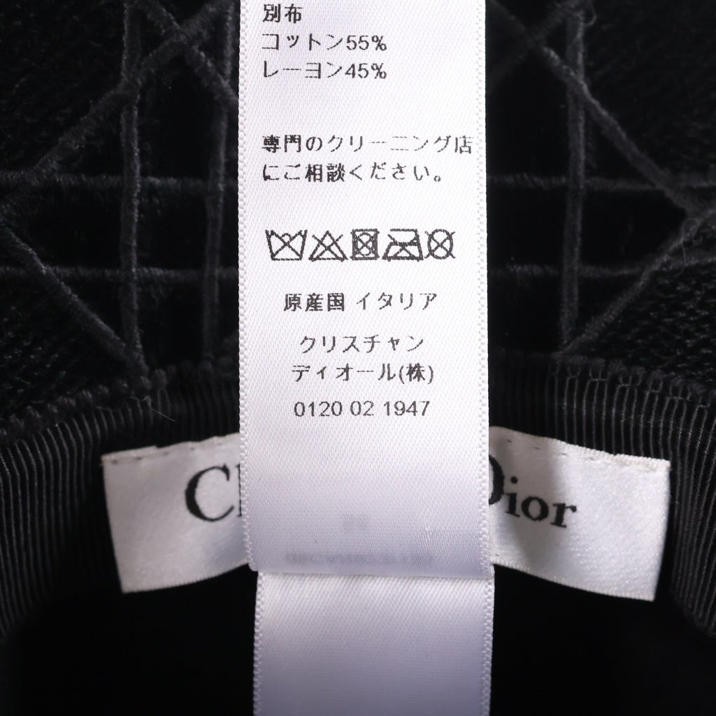 Christian Dior(クリスチャンディオール) カナージュ総柄 コットンバケットハット ブラック 05CAN923I133 レディース