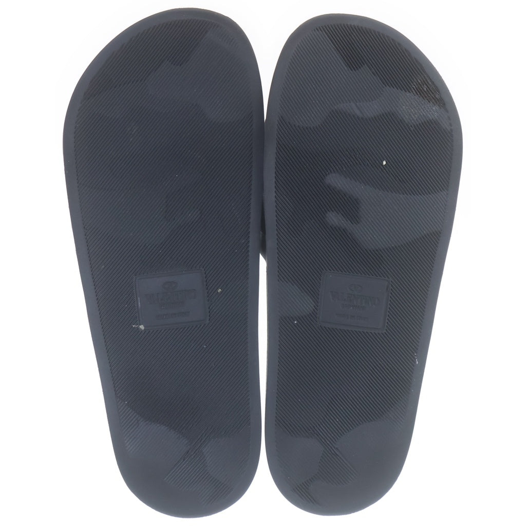 VALENTINO(ヴァレンティノ) VNTLロゴ Rubber Slide Sandals ラバースライド サンダル ブラック