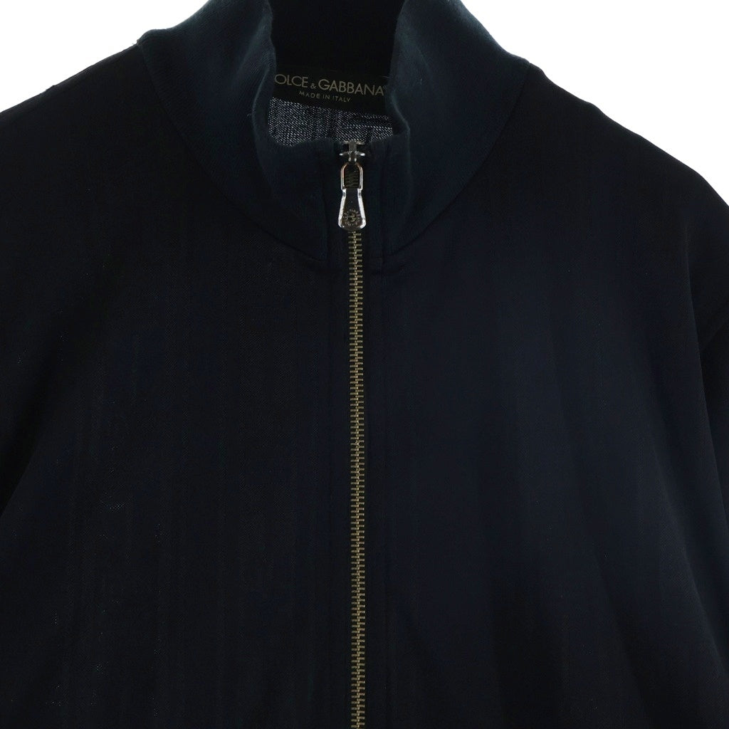 DOLCE & GABBANA(ドルチェアンドガッバーナ) ストライプ柄 トラックジャケット ブラック QG9221