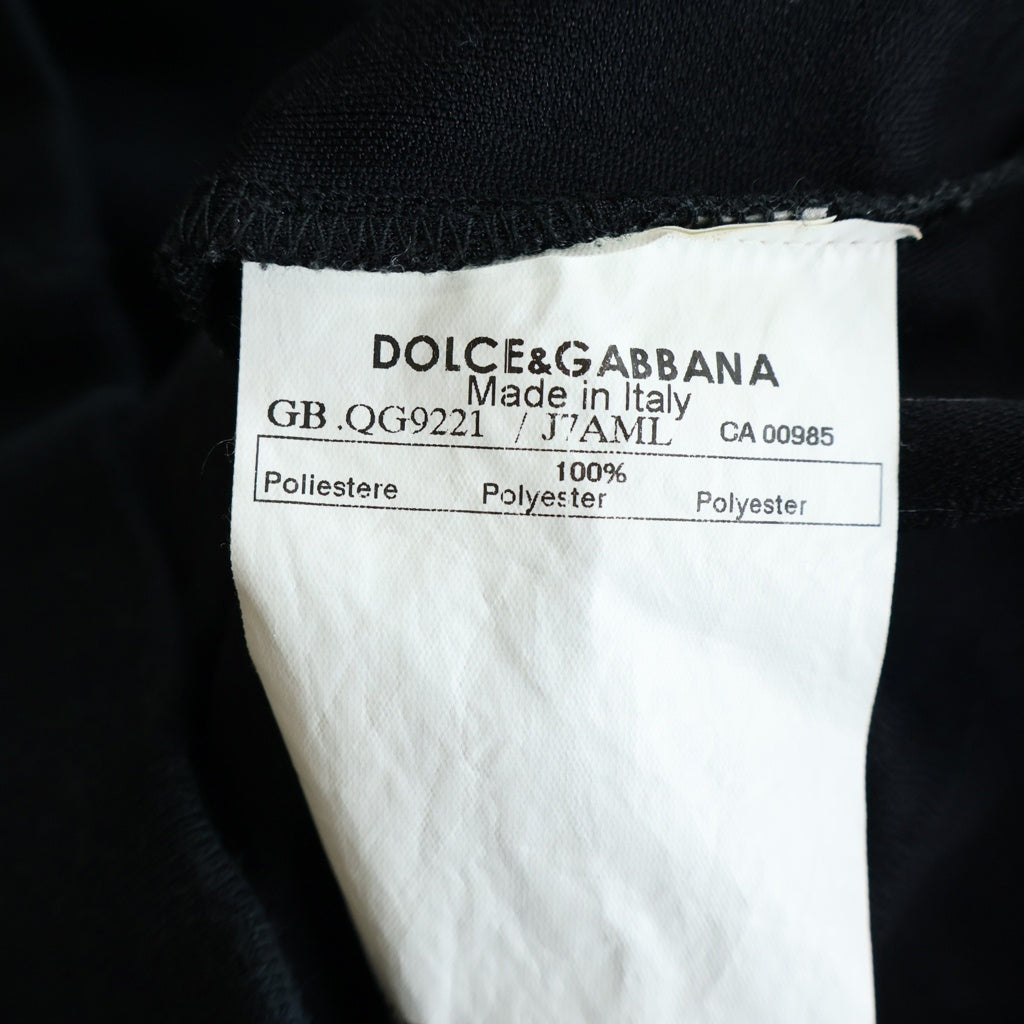 DOLCE & GABBANA(ドルチェアンドガッバーナ) ストライプ柄 トラックジャケット ブラック QG9221